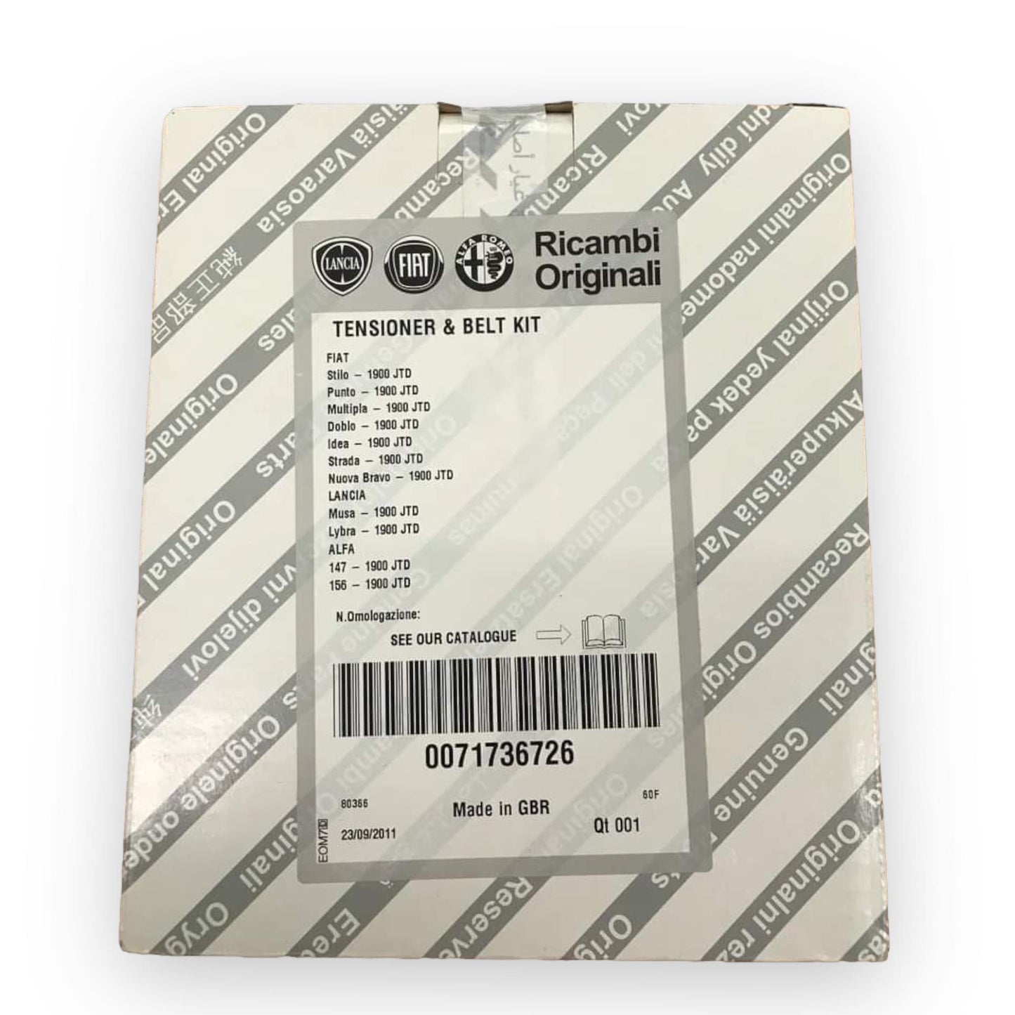 71736726 Cambelt kit for Alfa Romeo145/147/156 - 1.9 JTD 8V