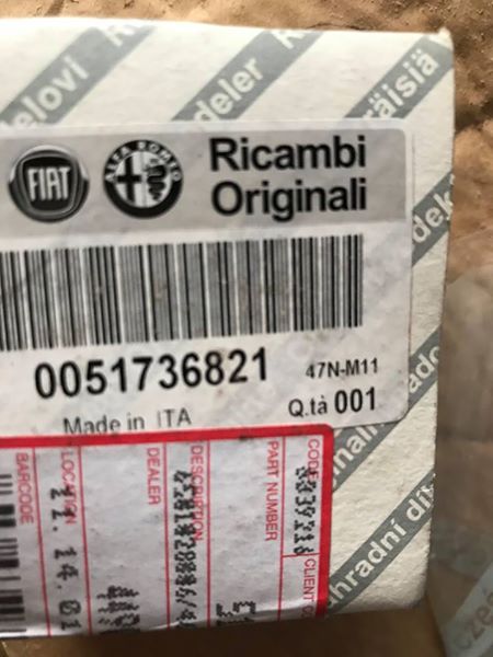 Radiator fan motor resistor - 51736821 - 156 159