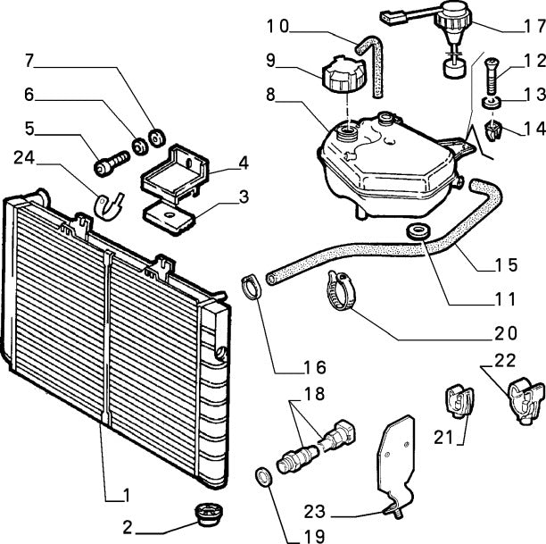 60540614 Temperature sensor for Alfa Romeo 164