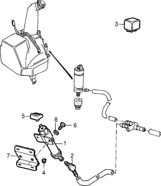 1122915 Right hand side headlamp washer for all Alfa Romeo 164