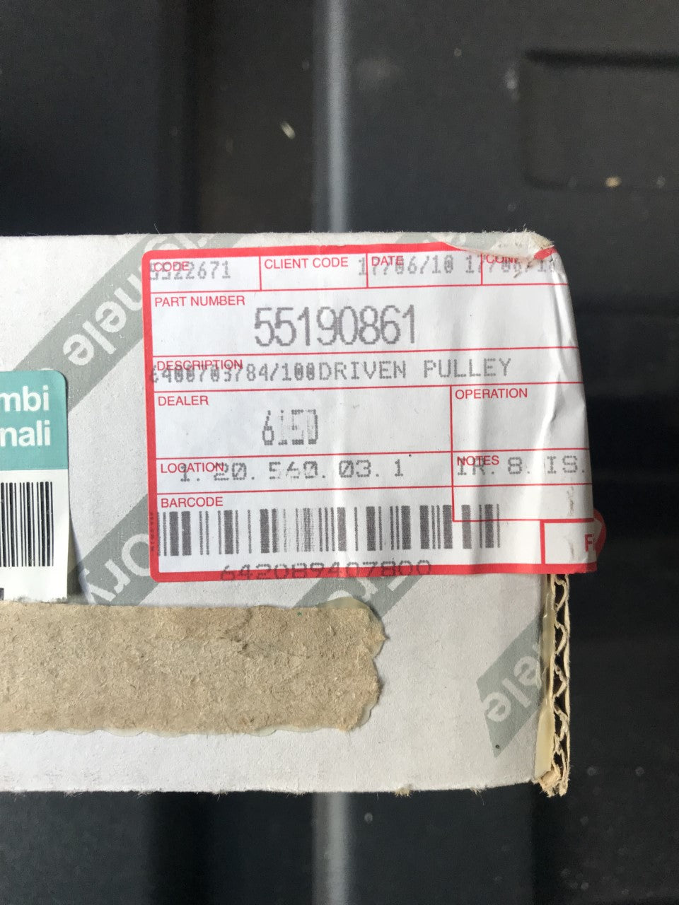 55190861 Driven/steering pump pulley