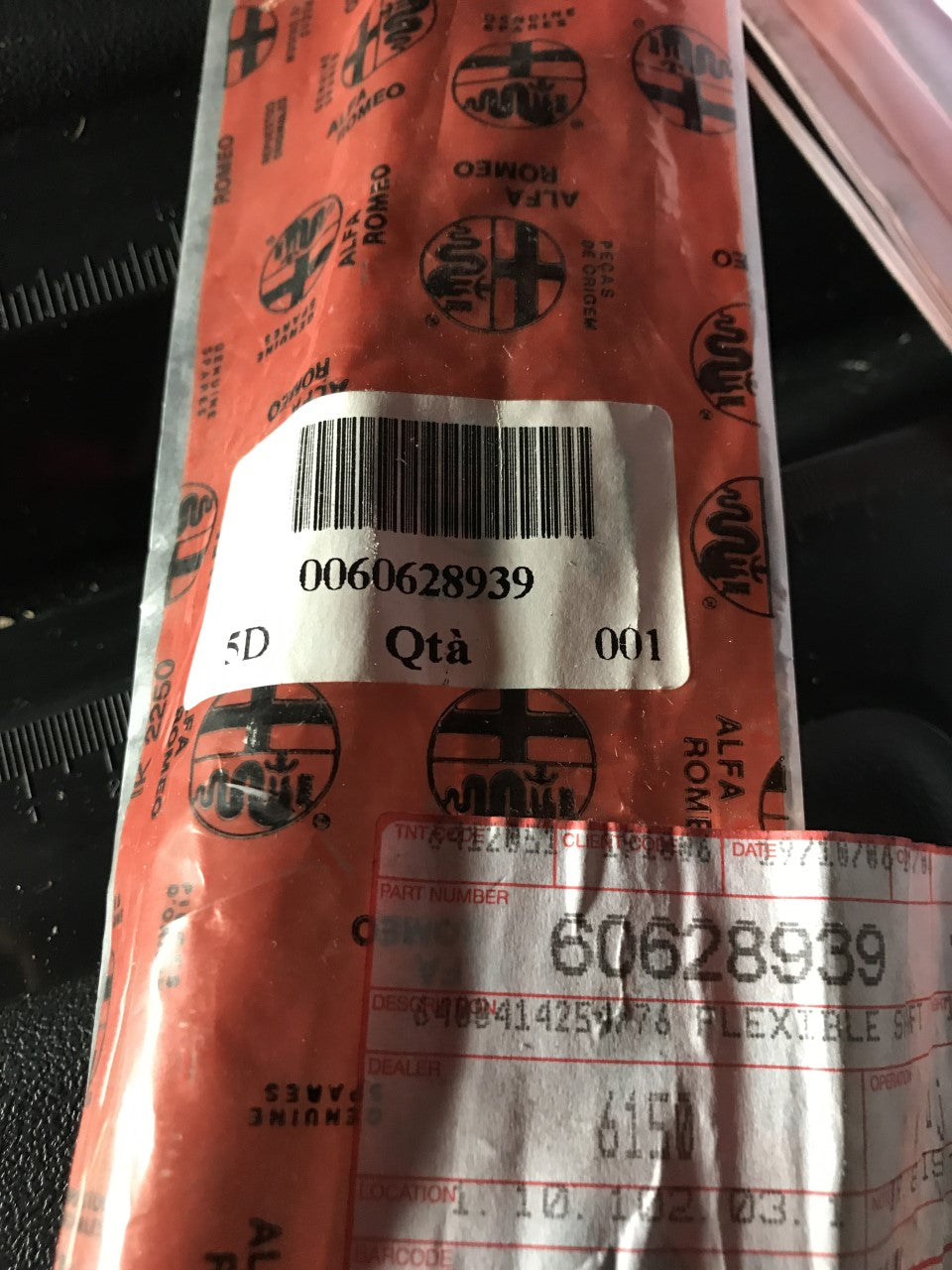 60628939 Accelator control flexible shaft hose