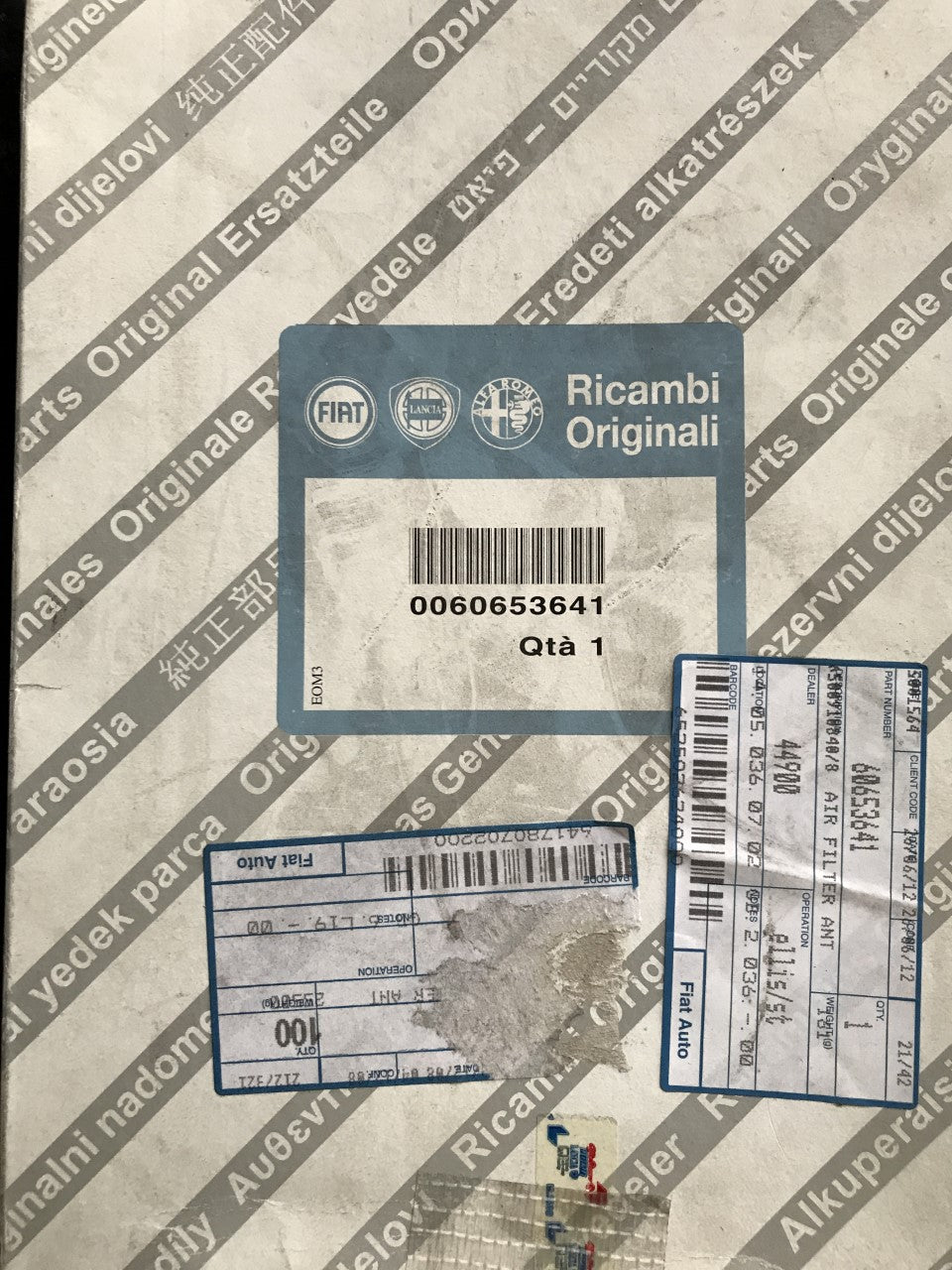 60653641 Pollen filter, left hand drive - CF2 upto 2002