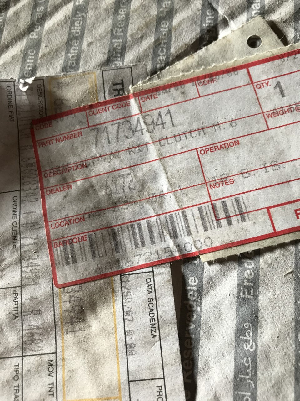 71734941 Clutch kit