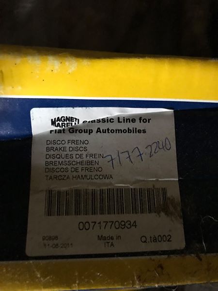 71772240 Brake disc pair - rear