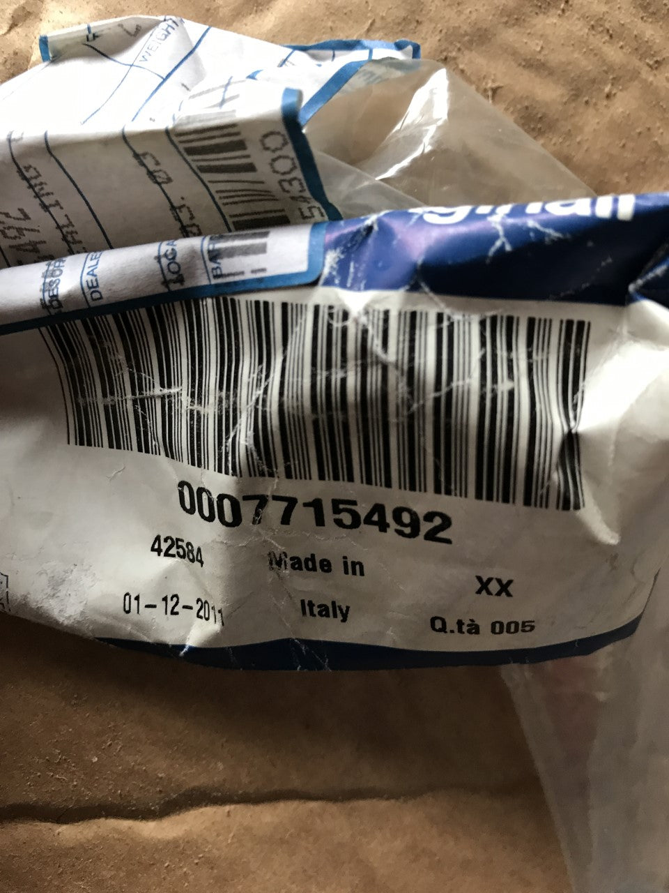 Gasket rocker/Spark plug seal - GT/156/GTV/Spider 2.0 JTS - 7715492