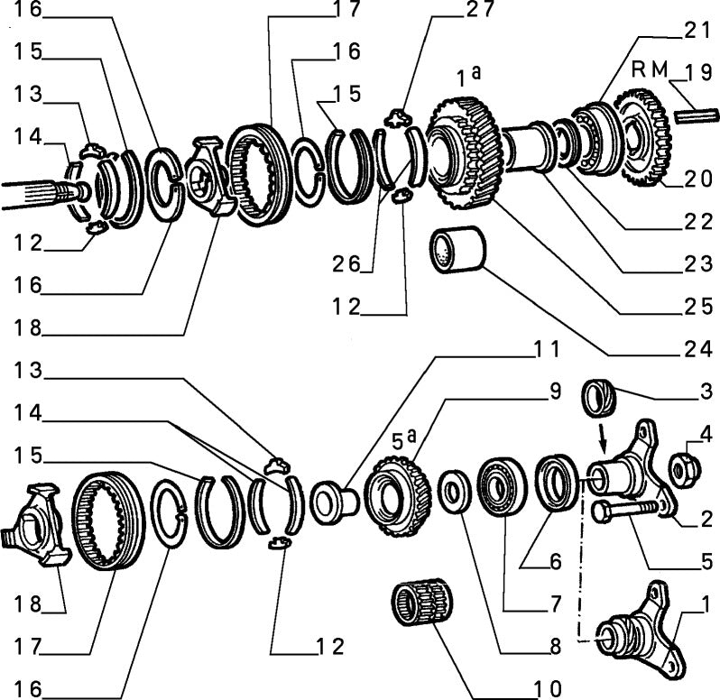 60516299 Transmission nut for Alfa Romeo 105 Spider