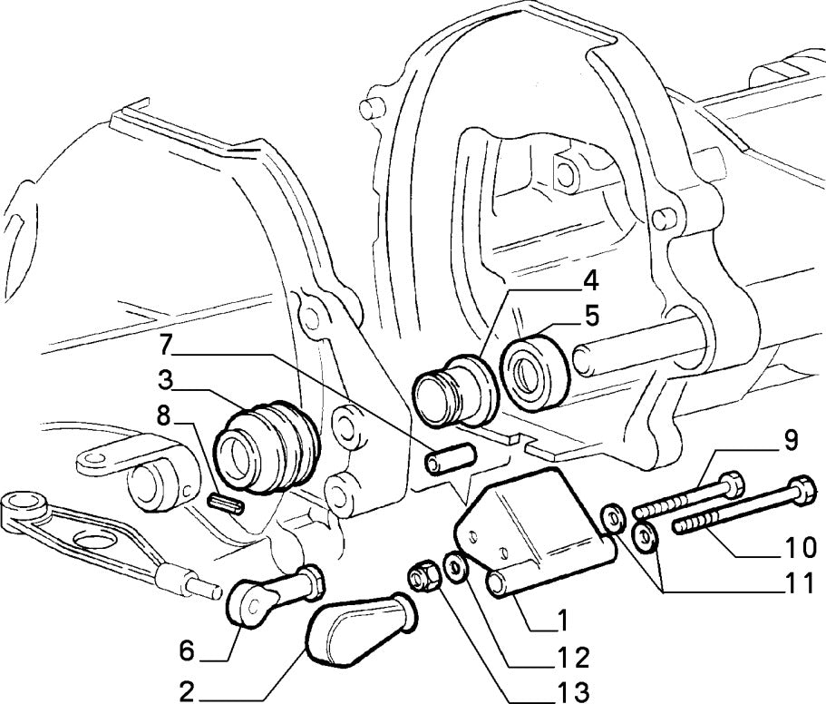 60521172 Transmission bush for Alfa Romeo 75, SZ and RZ