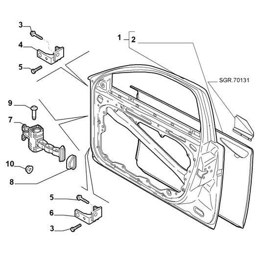 Screw pack of three - 51716377 - 145 146 156 159 Brera Spider 166