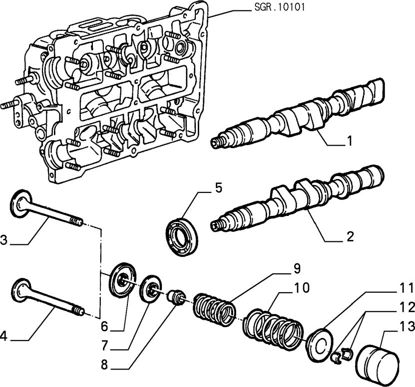 60576823 Camshaft seal for Alfa Romeo 145, 146 and 33