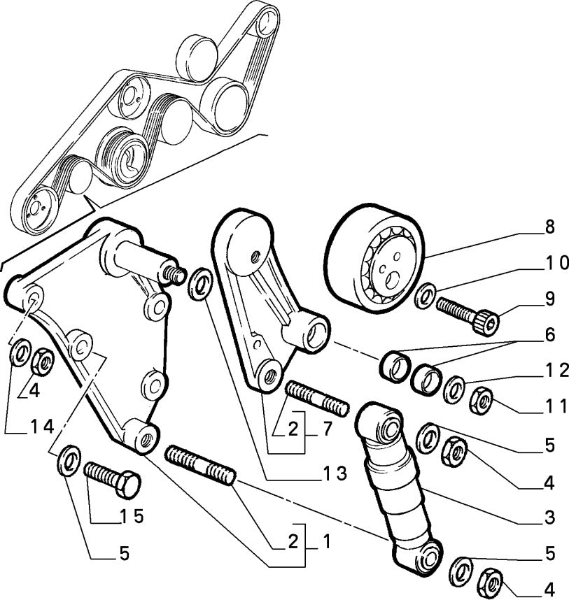 60561382 Timing belt tensioner bearing for Alfa Romeo 164
