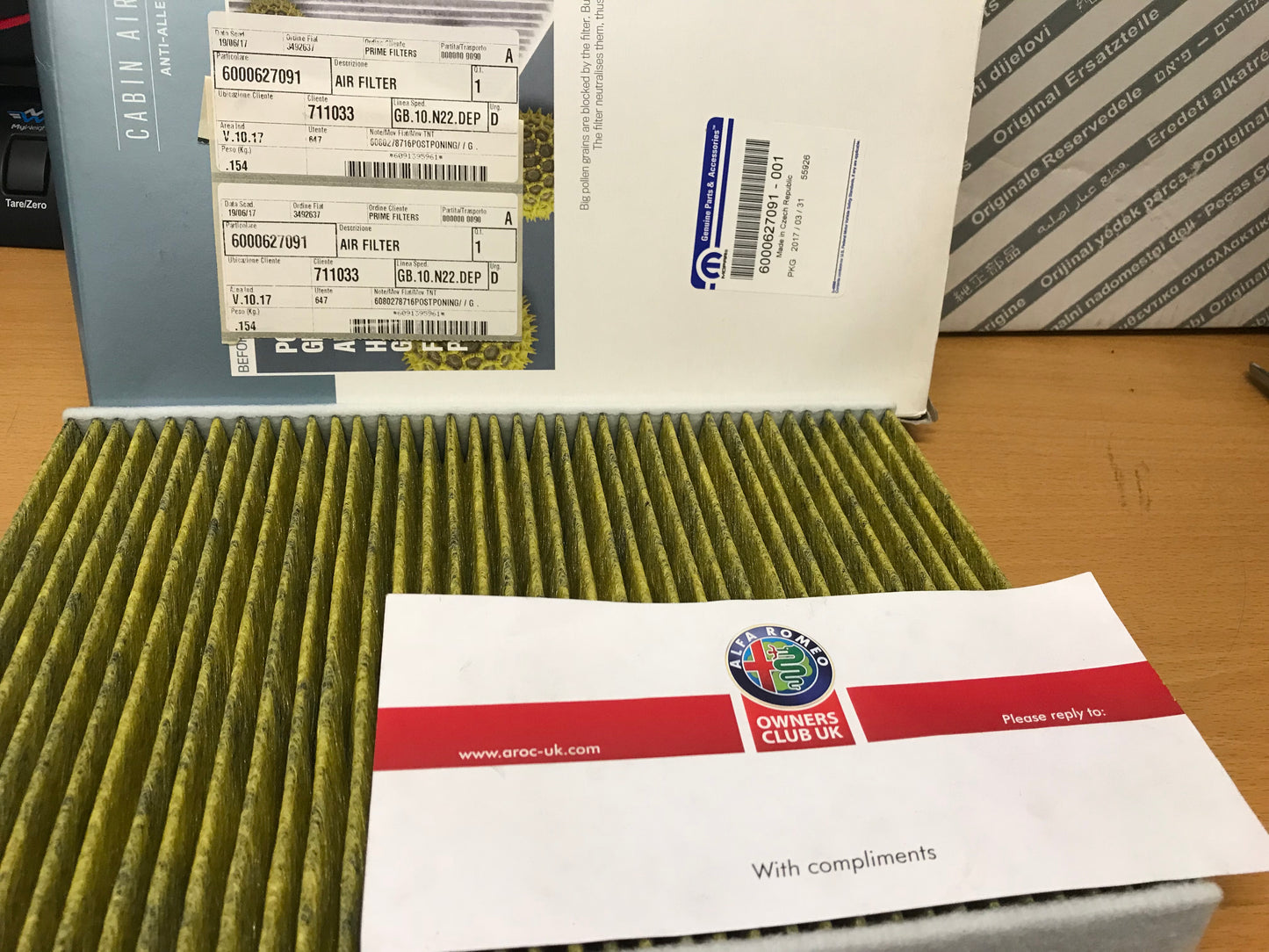 Air filter - 6000627091 - Giulia