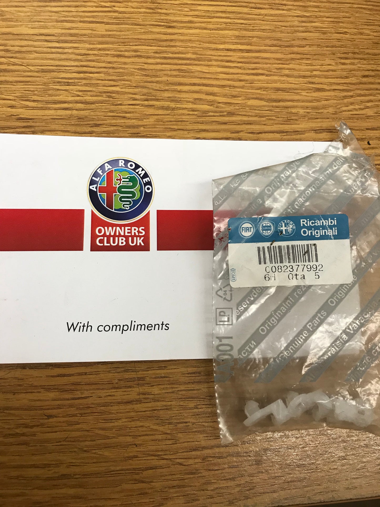 Door clip - rear side - 147, 156 & GT - 82377992 pack of three