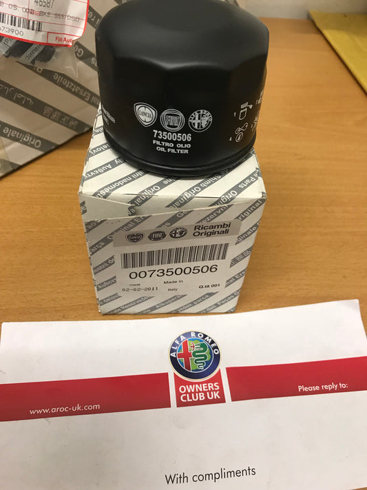 Oil filter - GT/156/GTV/Spider 2.0 JTS - 73500506