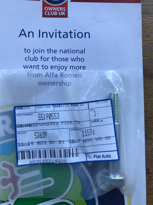 Screw - camshaft drive - 55190553 - 145 146 147 GT 156