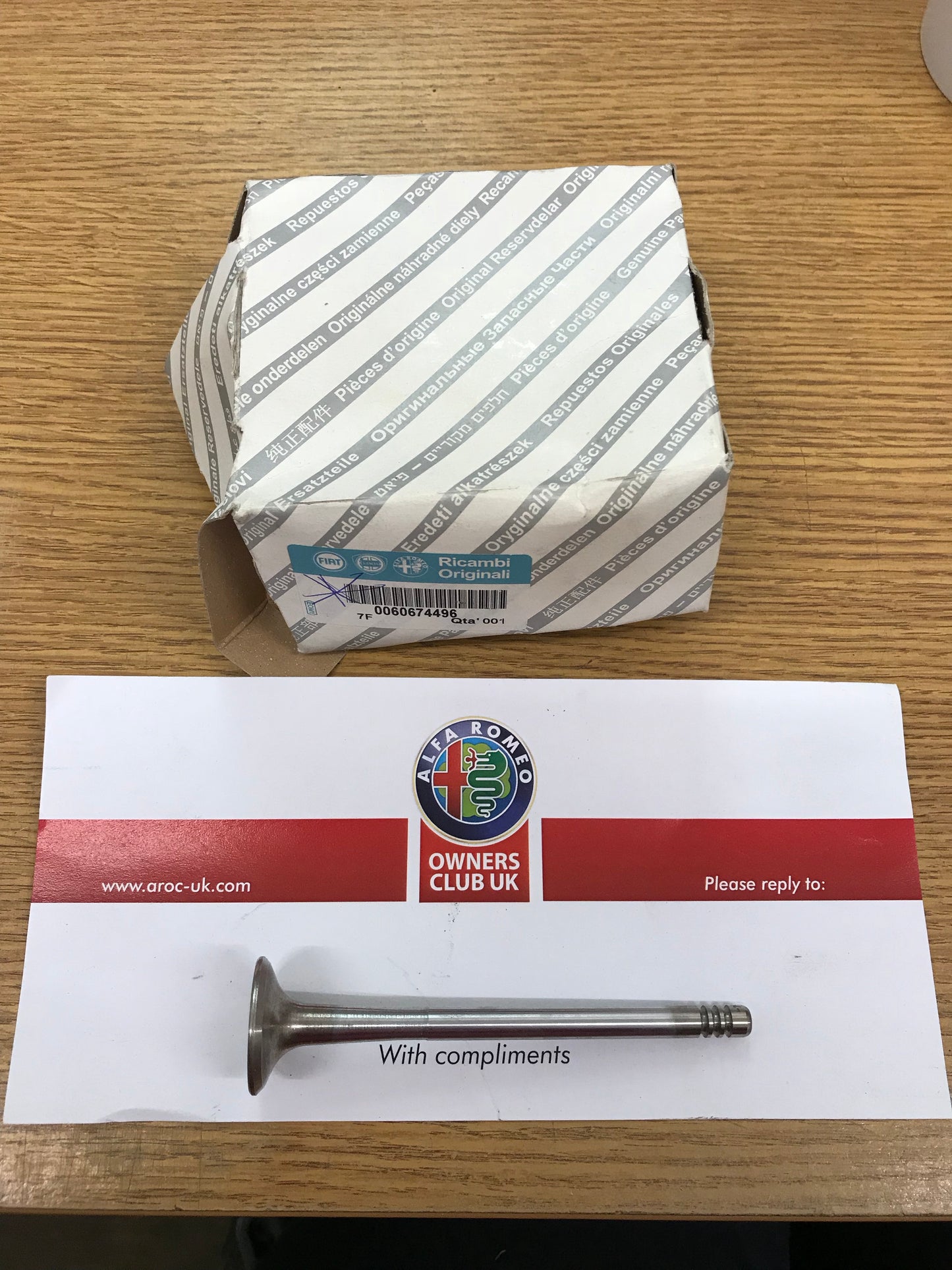 Exhaust valve - 147, 155, 156, 166, GT & Spider - 60674496