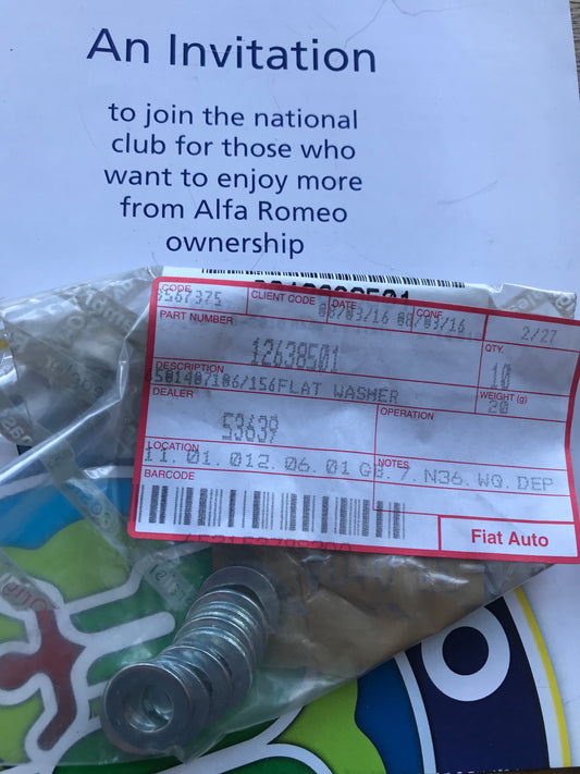 Washer - cylinder head - 12638501 - 145 146 147 155 156 159 166 *price is for one*