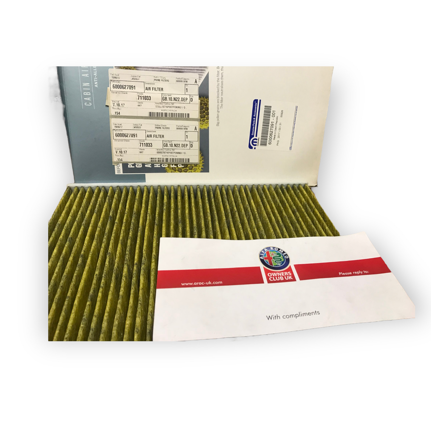 Air filter - 6000627091 - Giulia