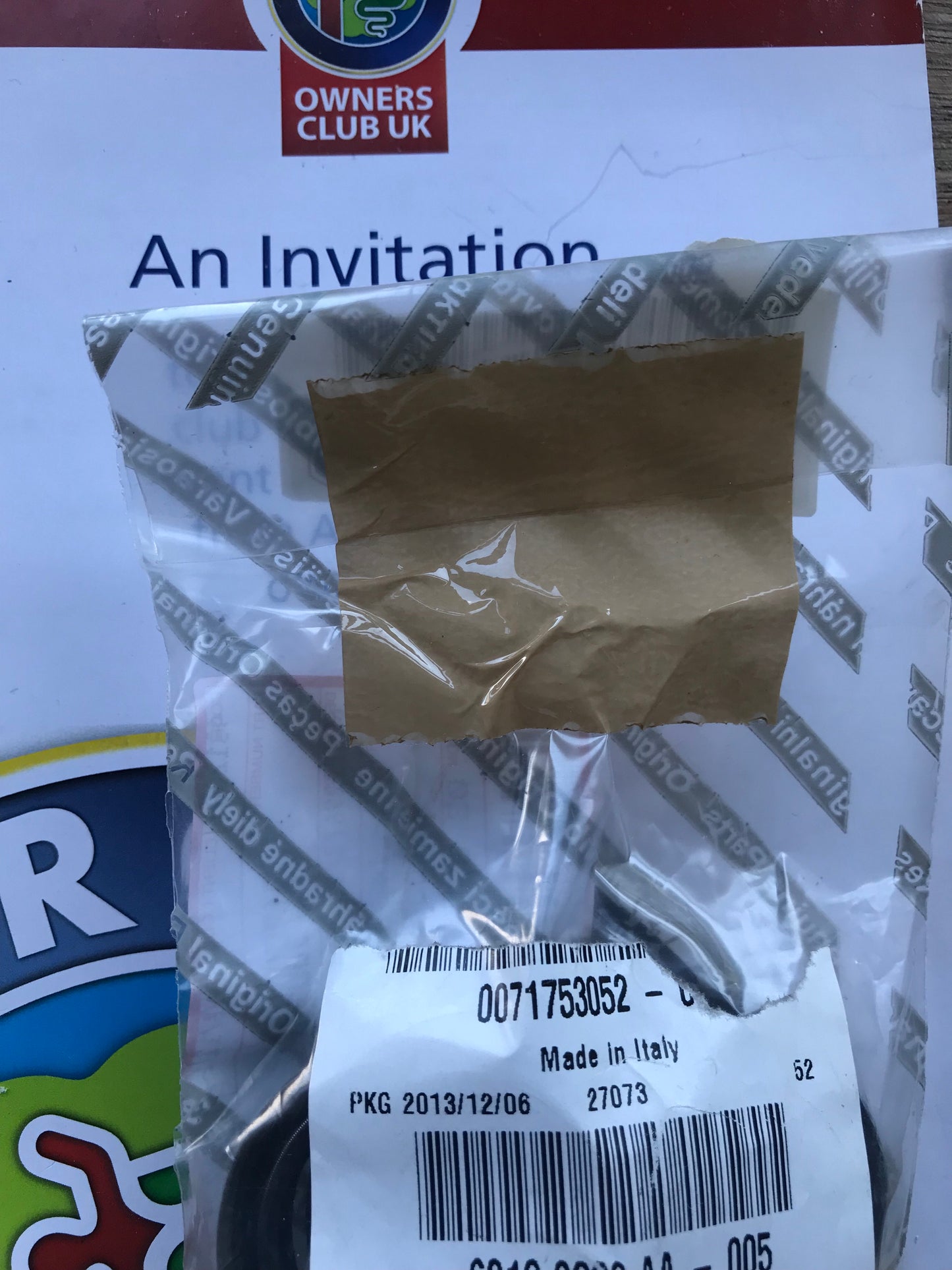 71753052 Seal - oil camshaft 145 146 147 155 156 166 GT GTV Spider *price is for one*