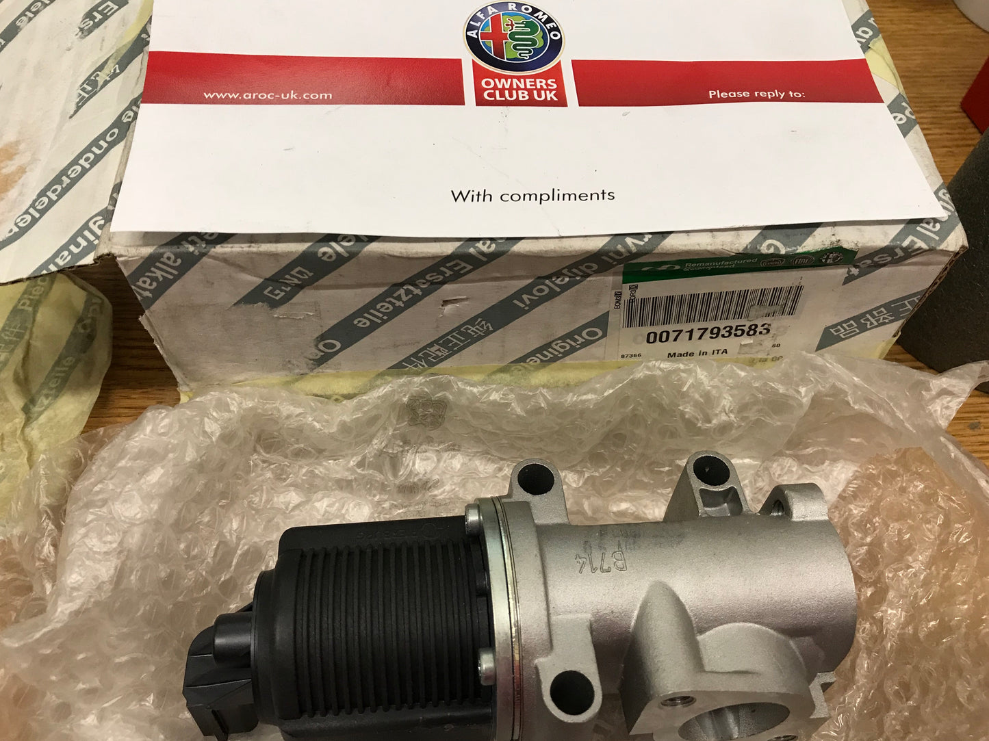 EGR valve reconditioned - 147/156/166 - 71793583
