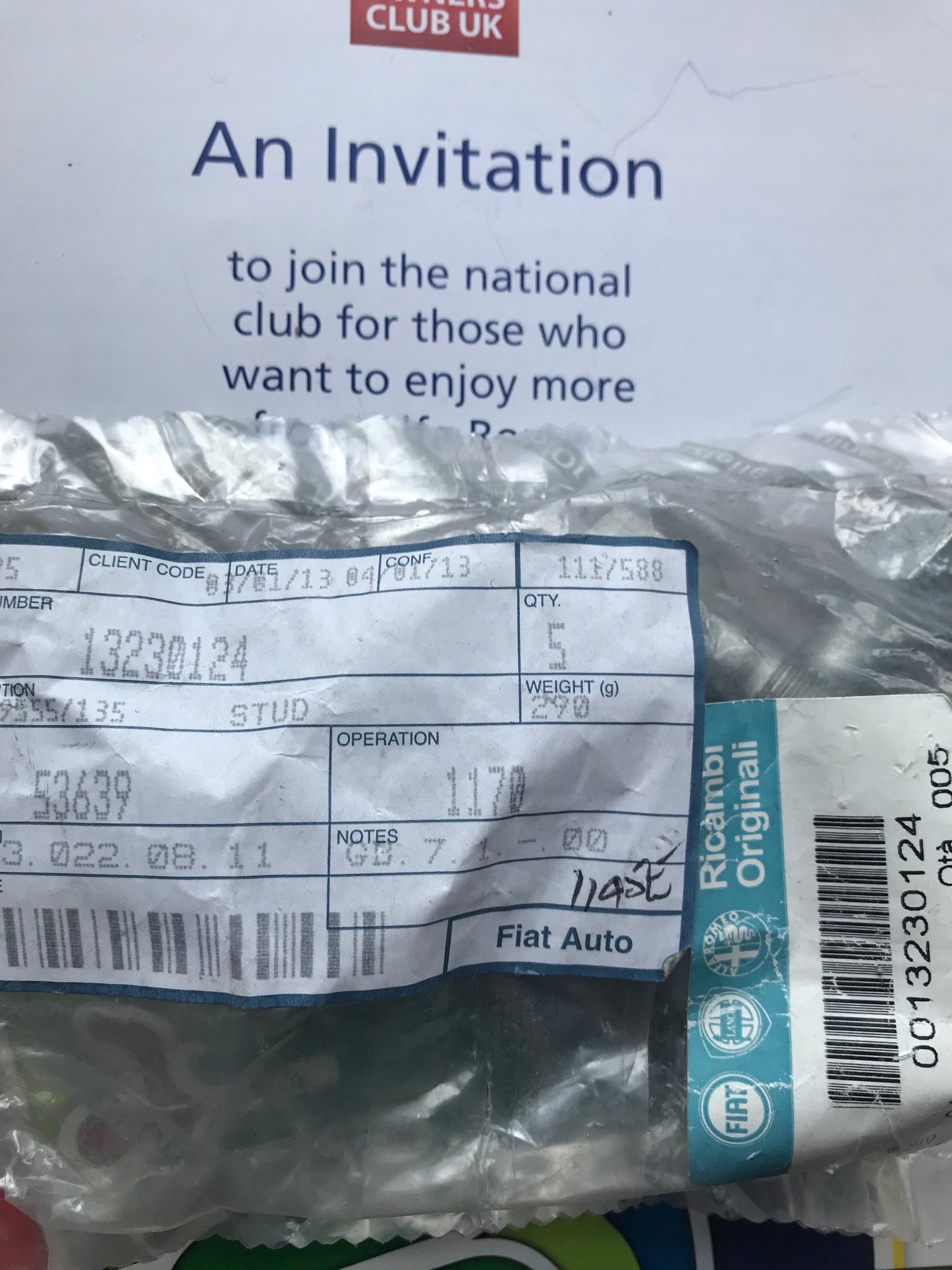 Stud - 13230124 - 145 146 155 GTV Spider (pack of five)