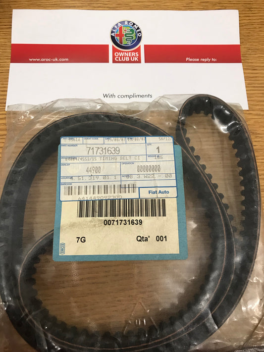 Cambelt/timing belt CF2 - 147 1.9 JTD & 156 1.9/2.4 JTD - 71731639