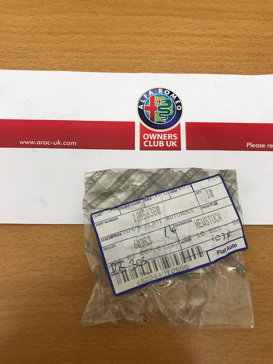 Plate autoades - pack of 10 - 145/6/7 GT GTV Spider - 12856380