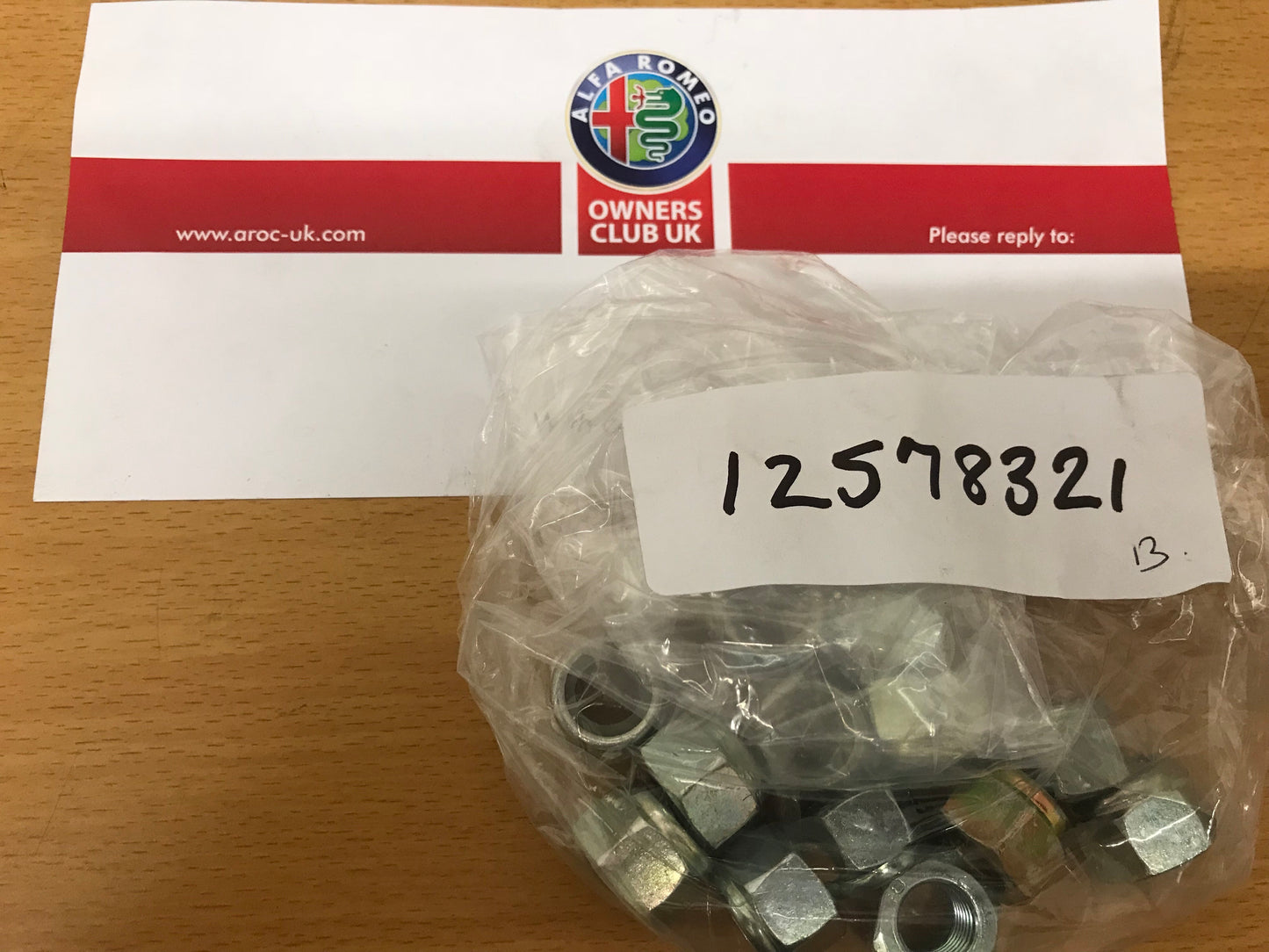 Suspension nut - front - pack of 13 - 164 MiTo - 12578321