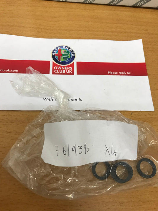Heater seal/gasket - 7619390 pack of four - 145/6/155/GTV/Spider & Fiat