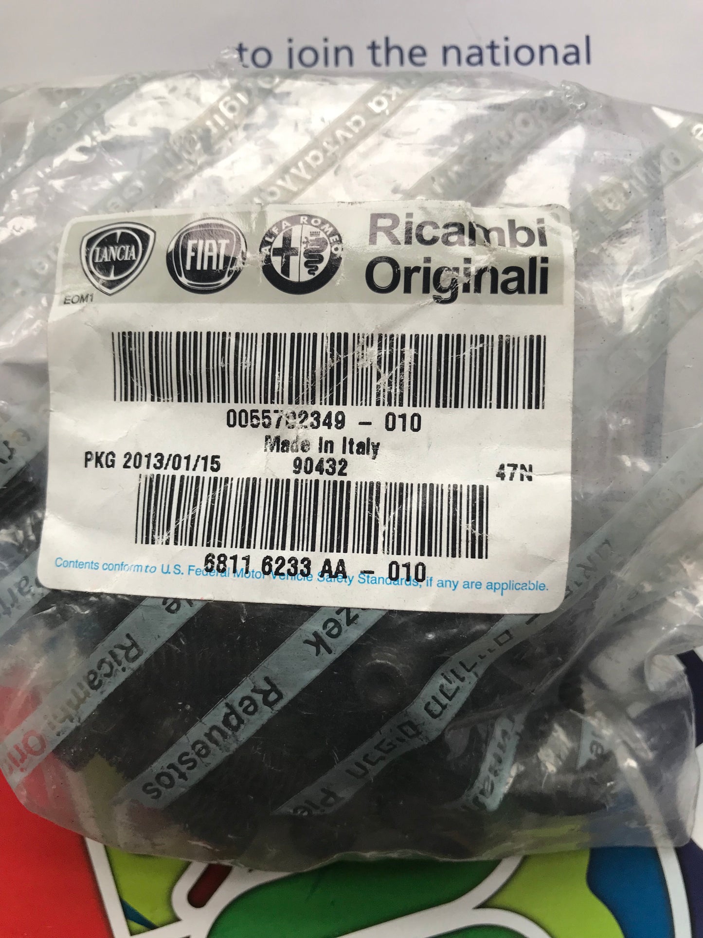 Screw - front seat rail screw - 55702349 - Brera Spider MiTo Giulietta *price is for one*