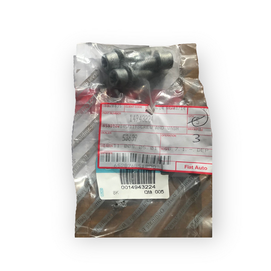 Screw and washer - oil sump - 14943224 - 145 146 147 155 156 159 166 GT GTV Spider 4C MiTo *price is for one*