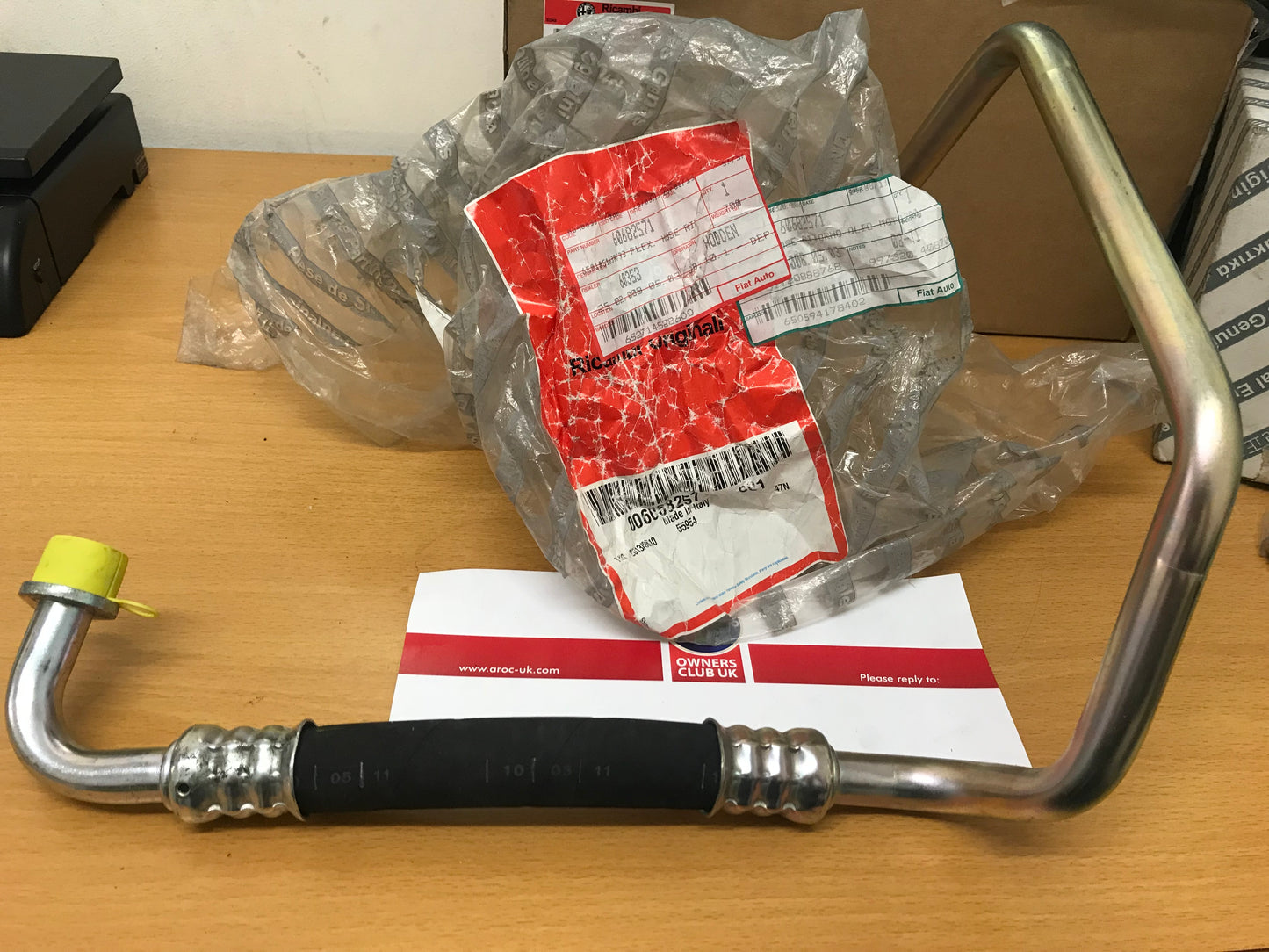 Oil cooler pipe - 156 2.4 20V JTD - 60682571