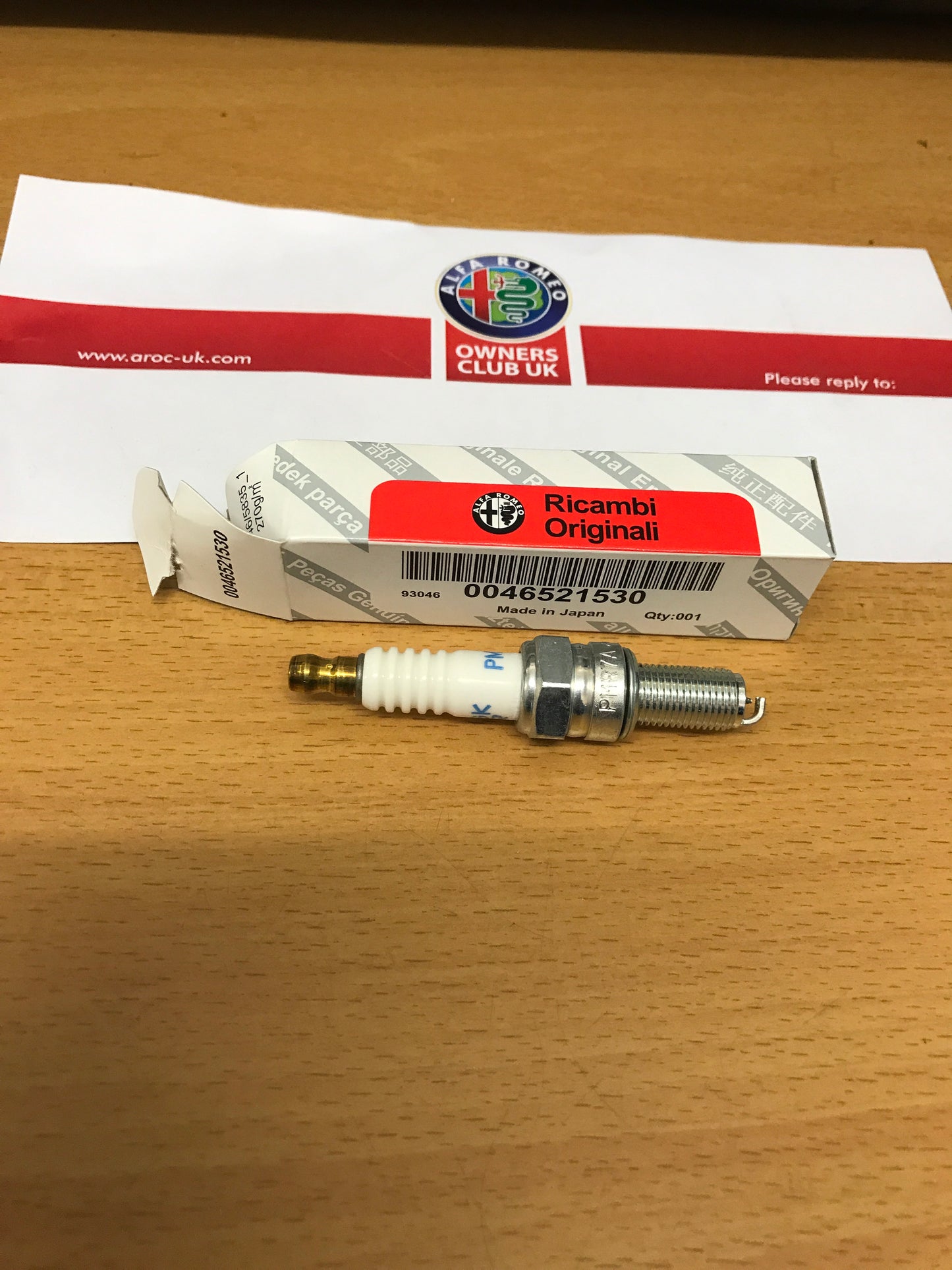 Spark plug 1.6/1.8/2.0 TS 16V - 46521530