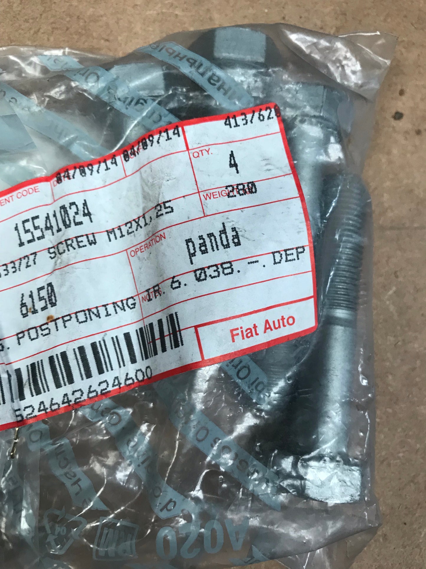 Gearbox screw -  145/6, 155, 164 & GTV - 15541024