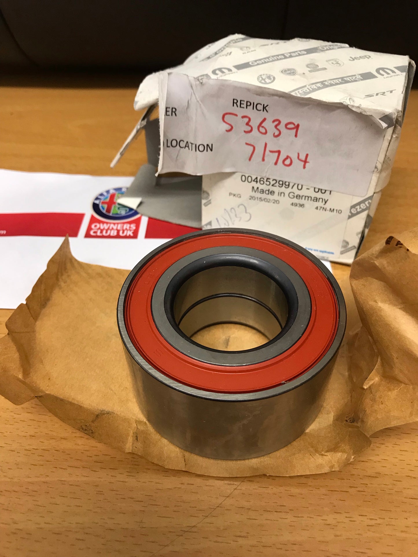 46529970 Wheel bearing for Alfa Romeo 145 146 155 164 33 GTV