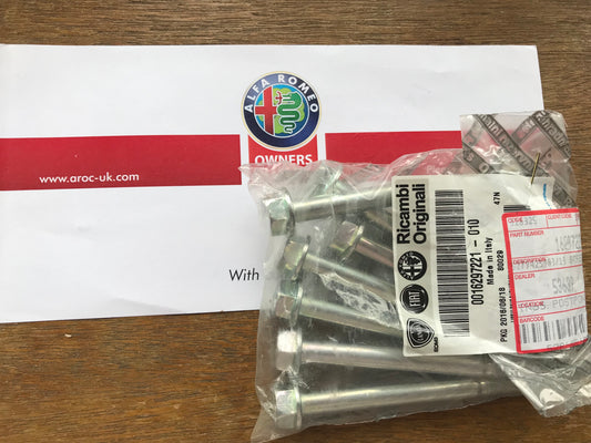 Screw/bolt - air con compressor - 16297221 - 159 Brera Spider MiTo Giulietta *price is for one*