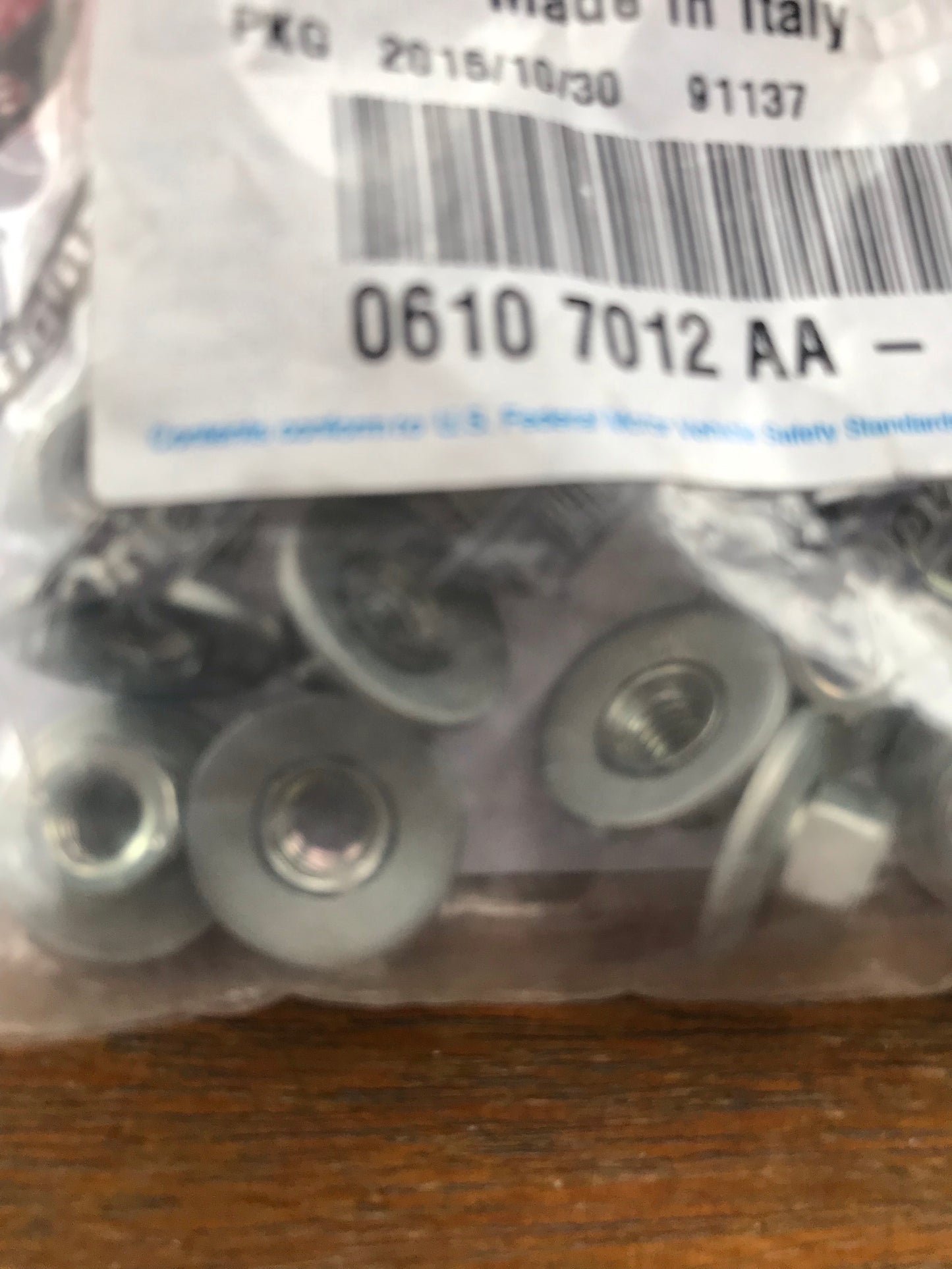 Nut - instrument panel - 14039511 - RZ SZ 155 156 164 33 75 *price is for one*