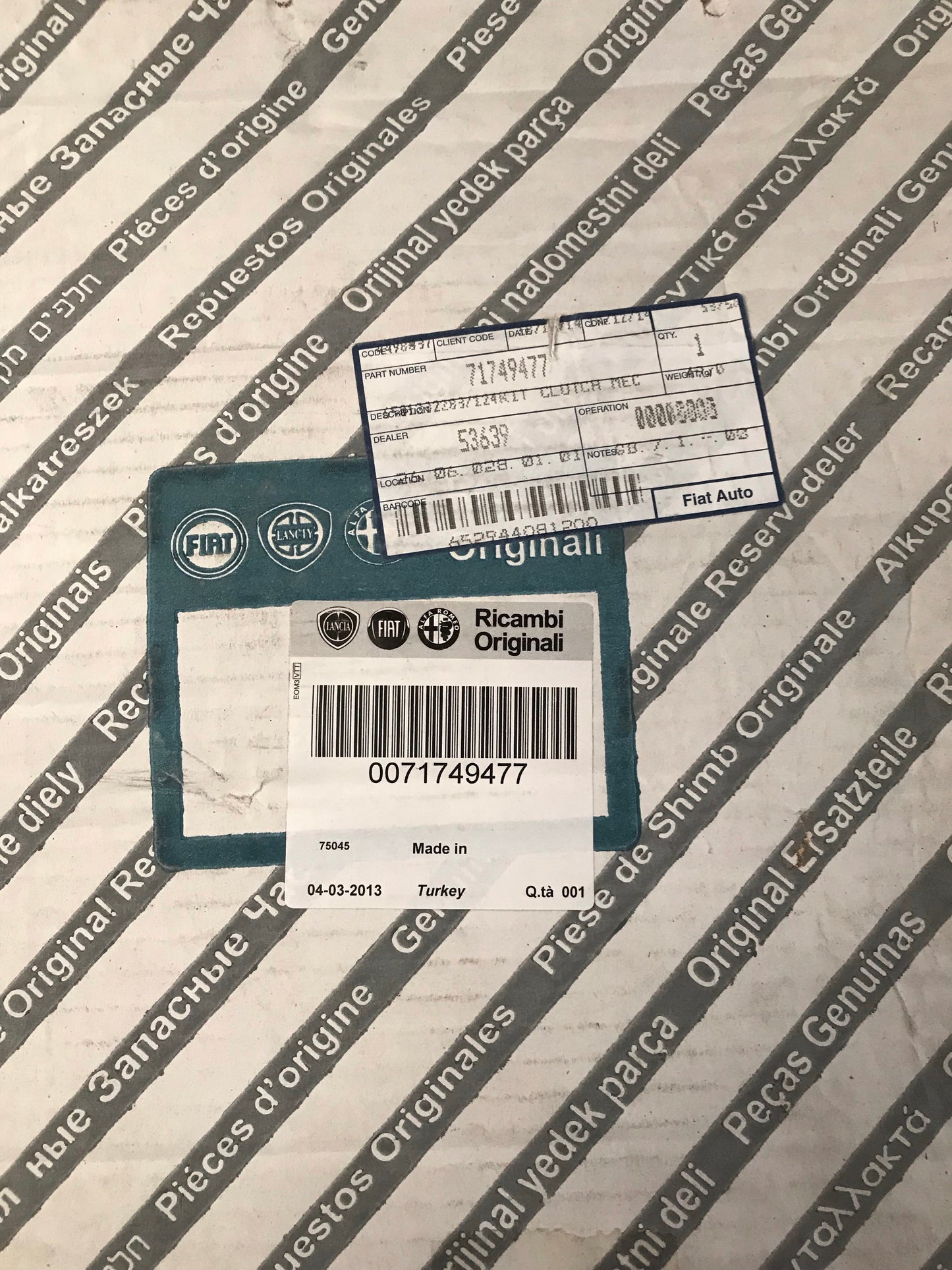 Clutch kit - GT 1.9 Mjet. 147 1.9 JTD & 1.9 Mjet. 156 1.9/2.4 JTD & 1.9 Mjet - 71749477