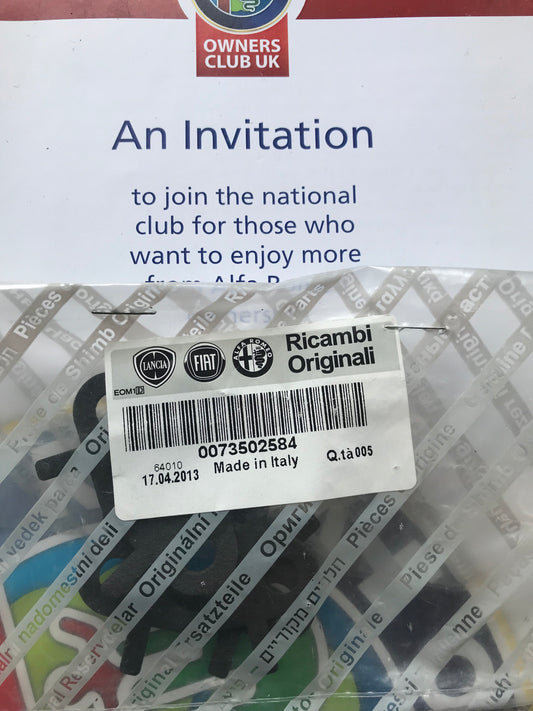 Sealing gasket - water pump - 73502584 - MiTo *price is for one*