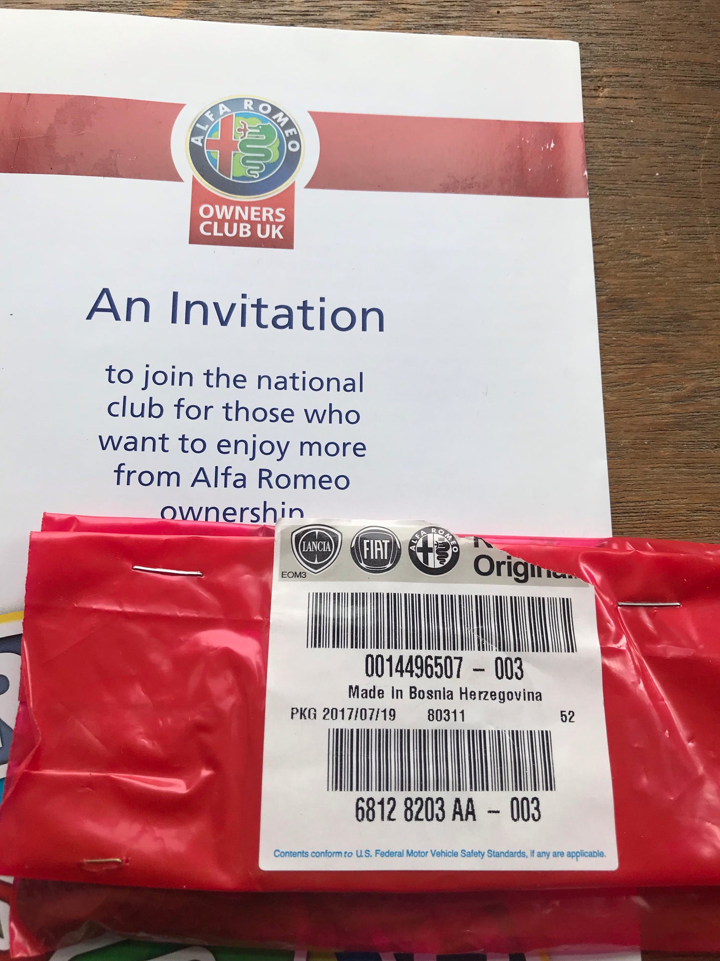 Flat washer - suspension - 14496507 - 145/6/7 33 155 156 159 164 166 GT GTV Spider *price is for one*