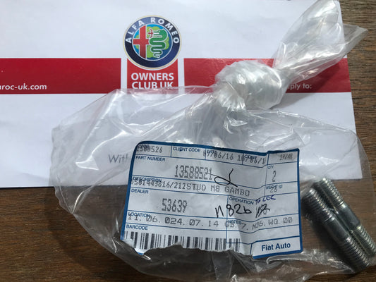 Stud - exhaust - pack of two - 13588521 - 145 146 155 166 GTV MiTo
