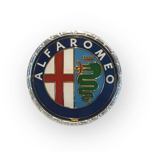 110207 Original 55mm non-Milano front/rear badge for Alfa Romeo 105/115 Series cars 1972-on