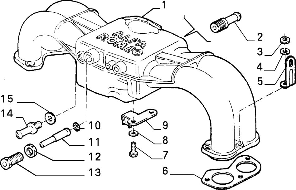 60518739 Intake manifold nut for Alfa Romeo SZ, RZ, 33 and 75