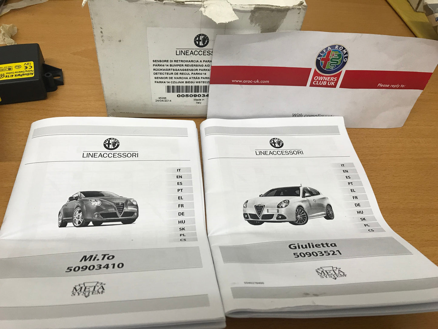 Parking sensor kit - Giulietta & Mito - 50903410